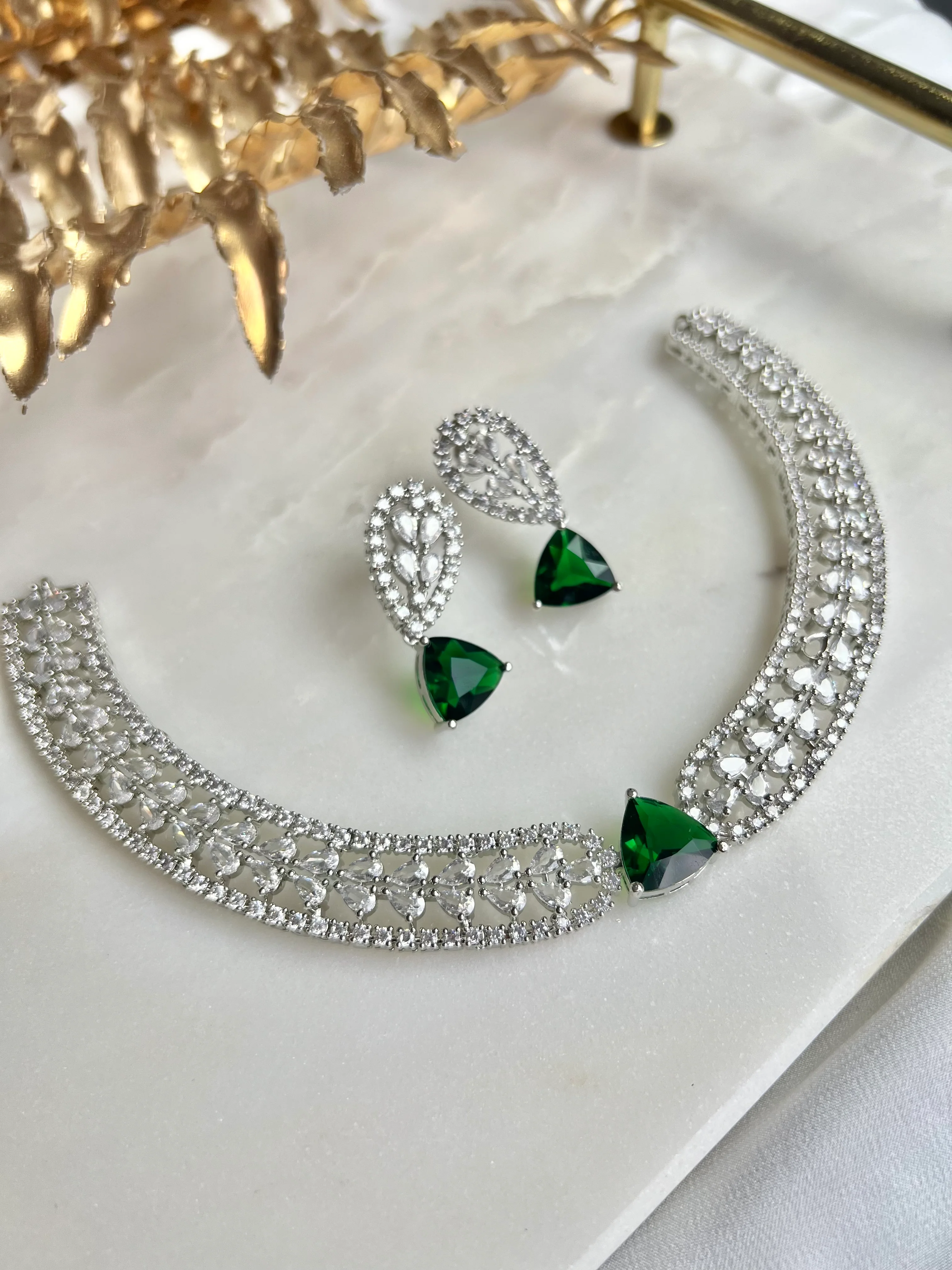 AD Necklaceset - Green