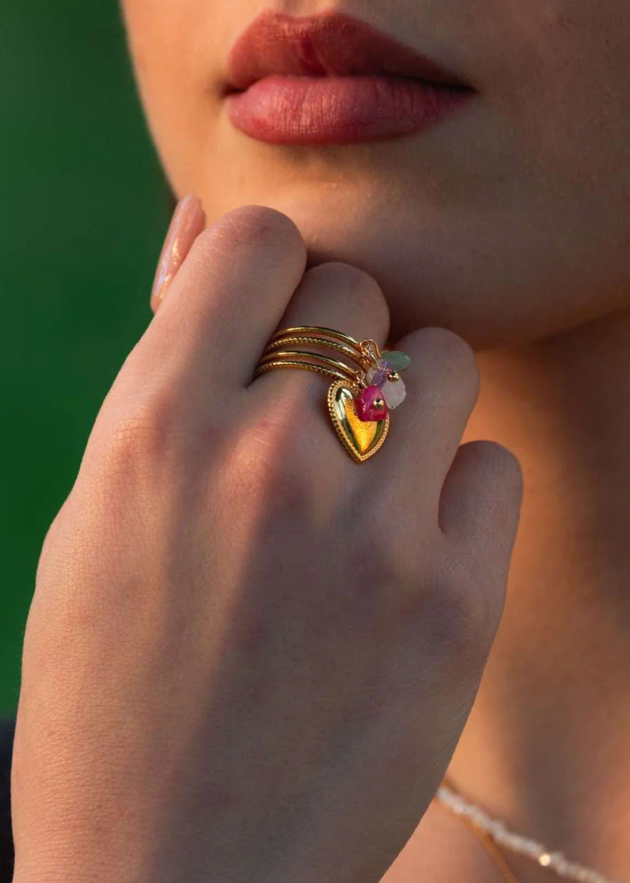 Heart Charm Ring - Image 2