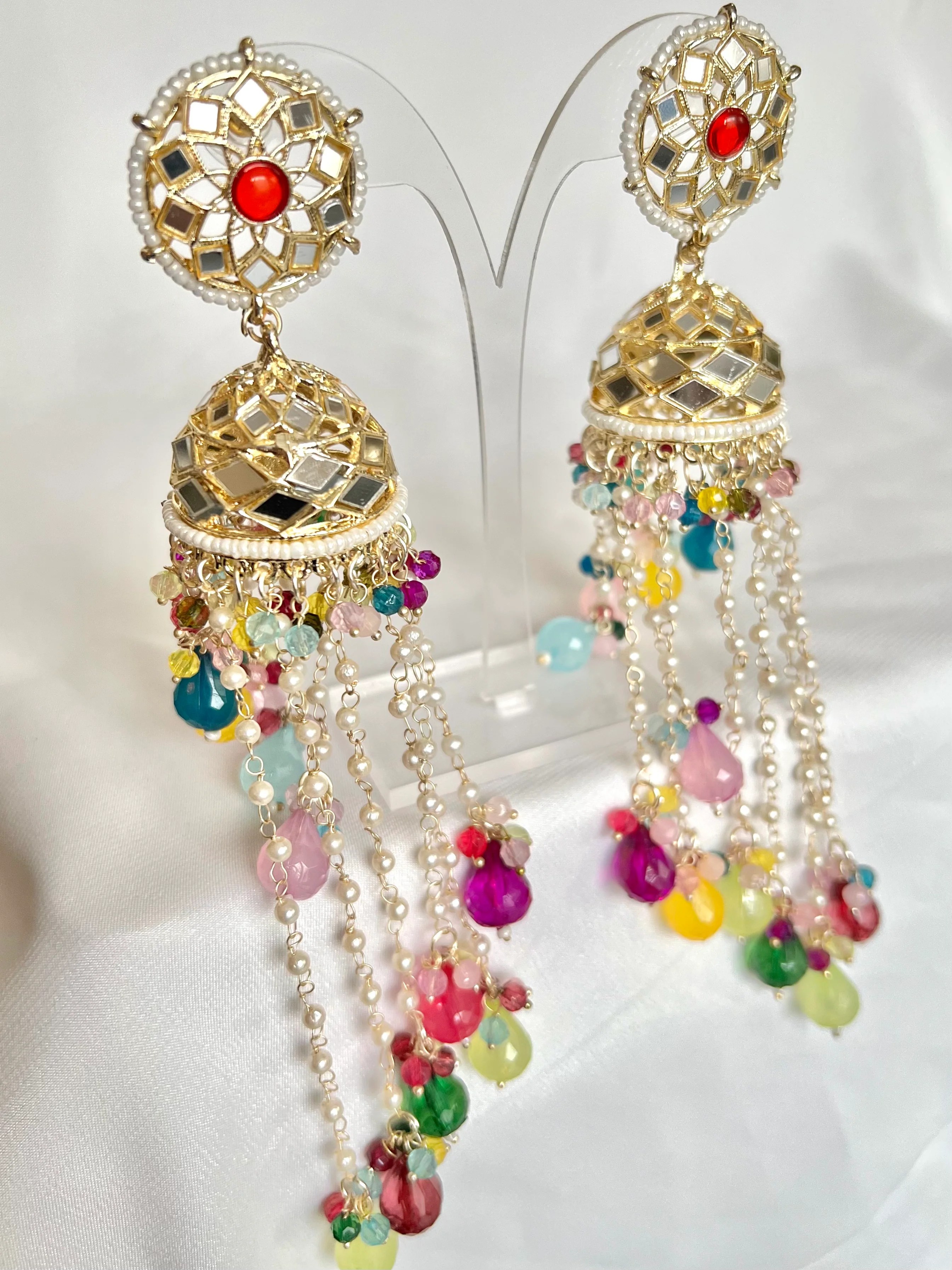 Long Jhumka Earrings - 5 colors SALE - Image 4