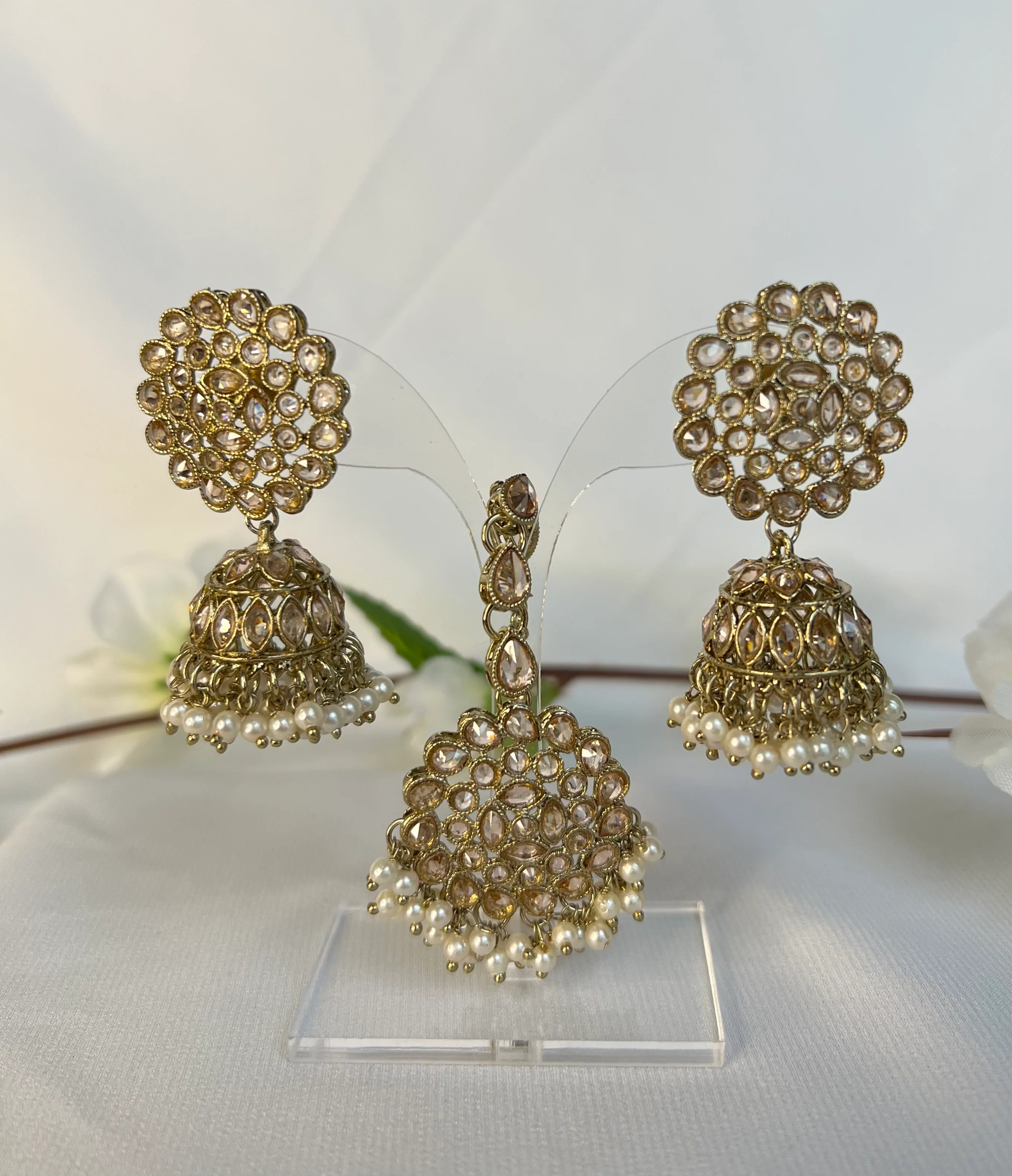 Roohi Jhumka Tikkaset - 7 colors - Image 6
