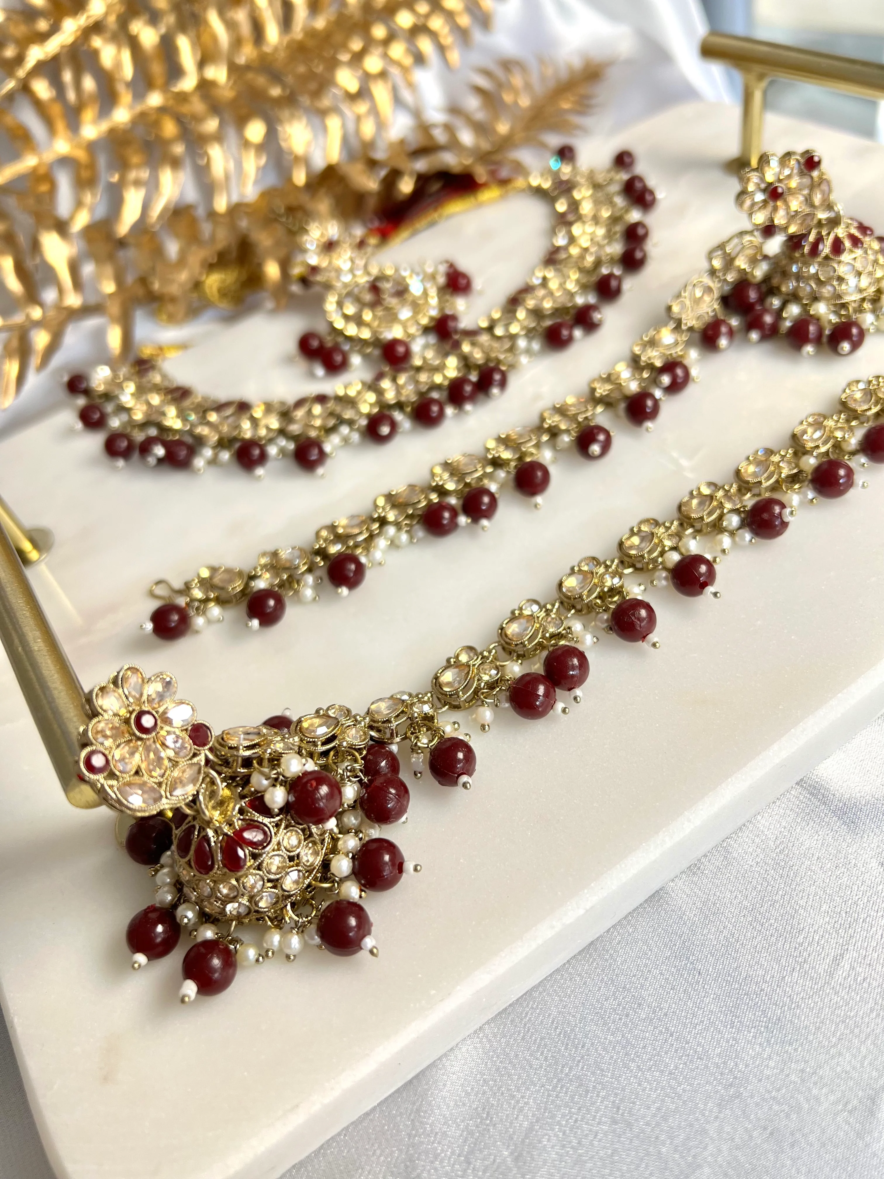 Sahara Necklaceset - Dark Wine - Image 2